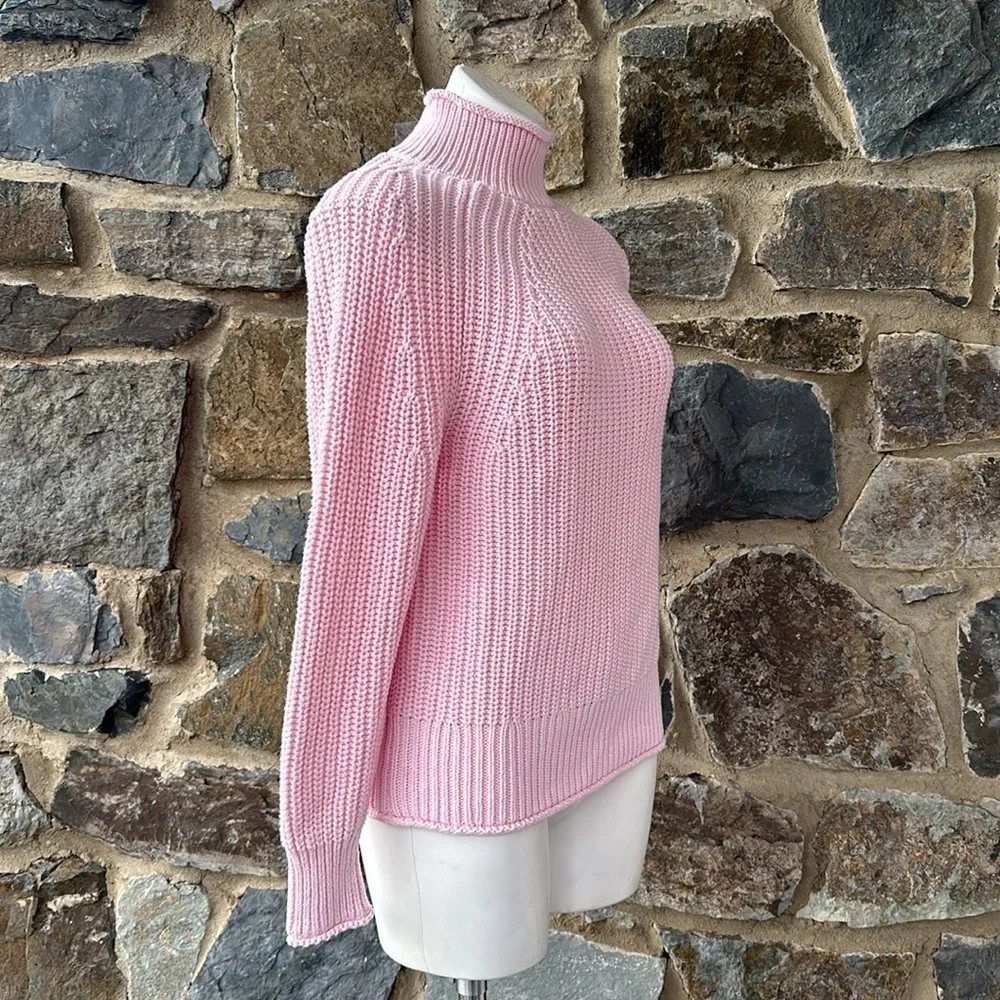 NWT J. Crew bubblegum pink cozy relaxed fit sweater size XS